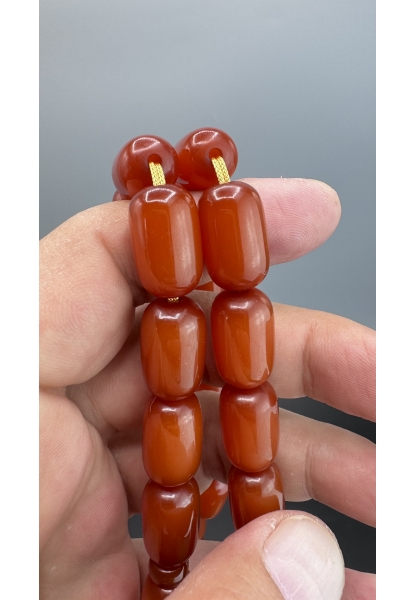 Tugerdi Kayısı 74 Gr Eski Döküm Buğulu Hamur Kayısı Sıkma Kehribar Tespih TGETES600607