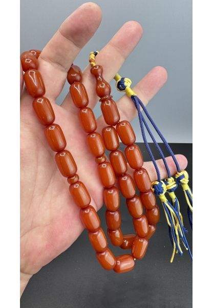 Tugerdi Kayısı 74 Gr Eski Döküm Buğulu Hamur Kayısı Sıkma Kehribar Tespih TGETES600607