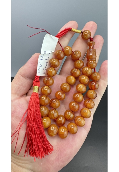 Tugerdi Bal 50 Gr Eski Döküm Helezon Hareli Sıkma Kehribar Tespih TGETES600602