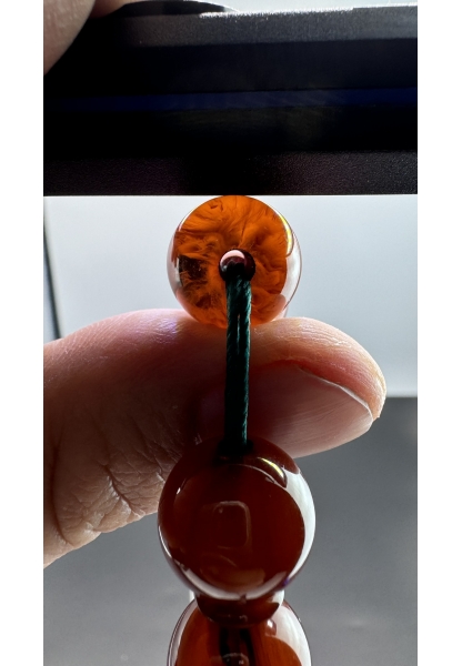 Tugerdi Miş Miş 68 Gr Püsküllü Eski Döküm Helezon Hareli Sıkma Kehribar Tespih TGETES600672