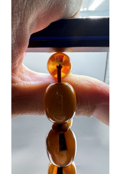 Tugerdi Sarı 83 Gr Eski Döküm Rüzgar Gülü Hareli Püsküllü Sıkma Kehribar Tespih TGETES600609