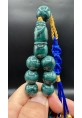 Tugerdi Firfirik Hare Koleksiyonluk Turkuaz 83 Gr Faturan Sıkma Kehribar Tespih AHTES2517