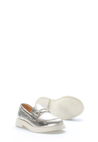 Tugerdi Altın İçi Dışı Hakiki Deri Tipu Taban Kaliteli Kadın Casual Ayakkabı TG09210261516