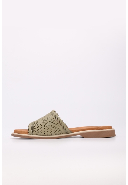 Tugerdi Avakado Hakiki Deri Hafif Taban Kaliteli Kadın Terlik TG099722611614