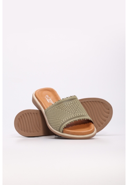 Tugerdi Avakado Hakiki Deri Hafif Taban Kaliteli Kadın Terlik TG099722611614