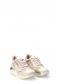 Tugerdi Bej Altın Hakiki Deri Termo Taban Bağcıklı Kadın Casual Ayakkabı TG0975726125486