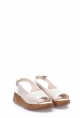 Tugerdi Bej Hakiki Deri Termo Taban Kemerli Kadın Sandalet TG09227261153601