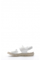 Tugerdi Beyaz Hakiki Deri Hafif Taban Klasik Kadın Sandalet TG099722611012