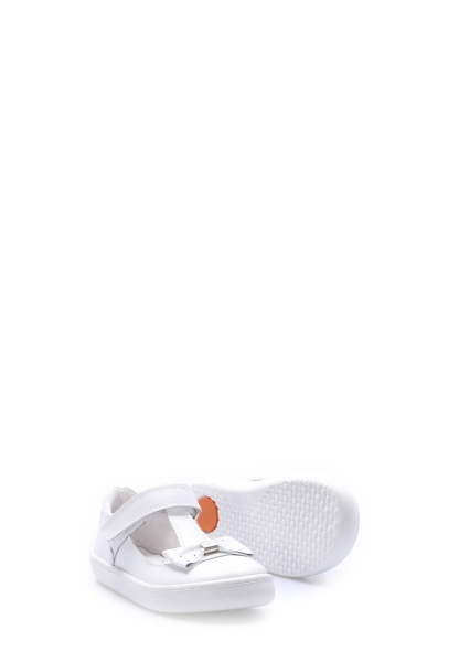 Tugerdi Beyaz Hakiki Deri Termo Taban Kız Çocuk Casual Ayakkabı TG090062411450