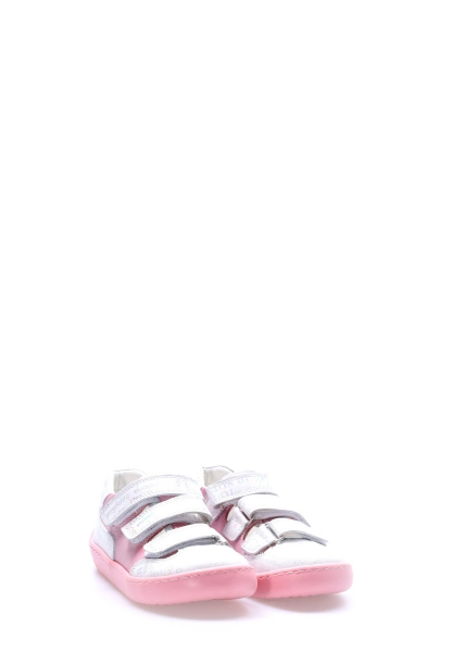 Tugerdi Beyaz İçi Dışı Hakiki Deri Termo Taban Kız Çocuk Günlük Ayakkabı TG090062411460