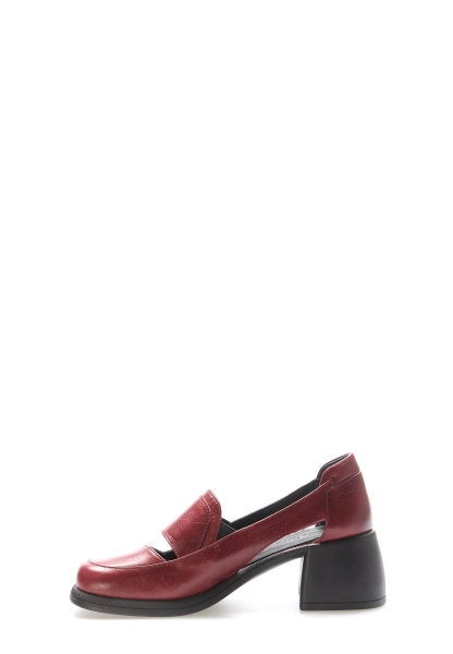 Tugerdi Bordo Hakiki Deri Hafif Kalın Taban Şık Kaliteli Kadın Casual Ayakkabı TG0921726175742536