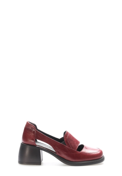 Tugerdi Bordo Hakiki Deri Hafif Kalın Taban Şık Kaliteli Kadın Casual Ayakkabı TG0921726175742536