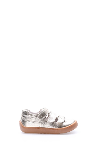 Tugerdi Gümüş İçi Dışı Hakiki Deri Cırtlı Termo Taban Kız Çocuk Günlük Ayakkabı TG090062411460