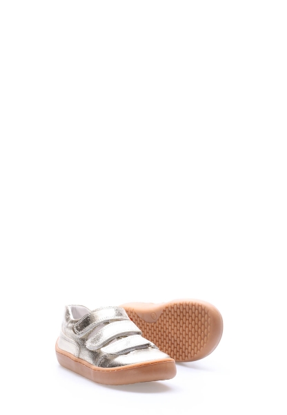 Tugerdi Gümüş İçi Dışı Hakiki Deri Cırtlı Termo Taban Kız Çocuk Günlük Ayakkabı TG090062411460