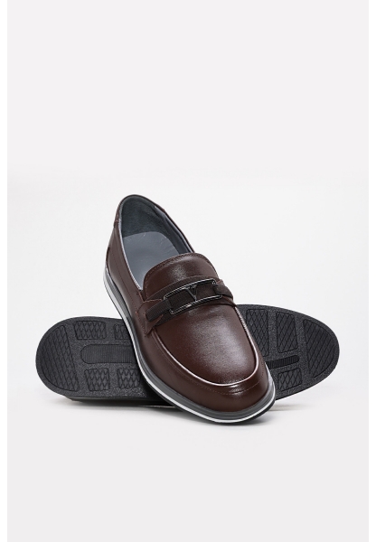 Tugerdi Kahve İçi Dışı Hakiki Deri Termo Taban Günlük Erkek Ayakkabı TG092411312423