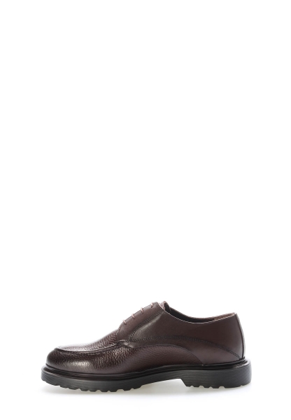 Tugerdi Kahve İçi Dışı Hakiki Deri Eva Taban Bağcıklı Klasik Erkek Ayakkabı TG0974113124431