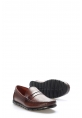 Tugerdi Kahve İçi Dışı Hakiki Deri Kauçuk Taban Kaliteli Erkek Loafer Günlük Ayakkabı TG0962813530