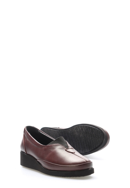 Tugerdi Kahve Hakiki Deri Hafif Taban Kaliteli Casual Kadın Ayakkabı TG0997226171315