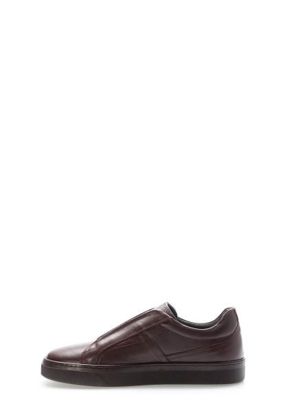 Tugerdi Kahve İçi Dışı Hakiki Deri Lastikli Kauçuk Taban Kaliteli Erkek Günlük Ayakkabı TG09819131635