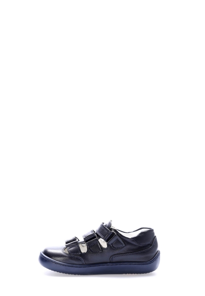 Tugerdi Lacivert İçi Dışı Hakiki Deri Cırtlı Termo Taban Kız Çocuk Günlük Ayakkabı TG090062411460