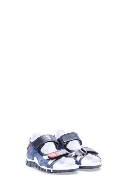 Tugerdi İçi Dışı Hakiki Deri Lacivert Unisex Çocuk Sandalet AH08612241984