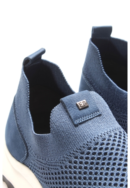 Tugerdi Mavi İçi Dışı Hakiki Deri Eva Taban Erkek Spor Ayakkabı TG0921413125801