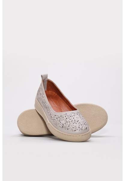 Tugerdi Silver Ortopedik Hakiki Deri Hafif Taban Kadın Babet Ayakkabı TG096572613741