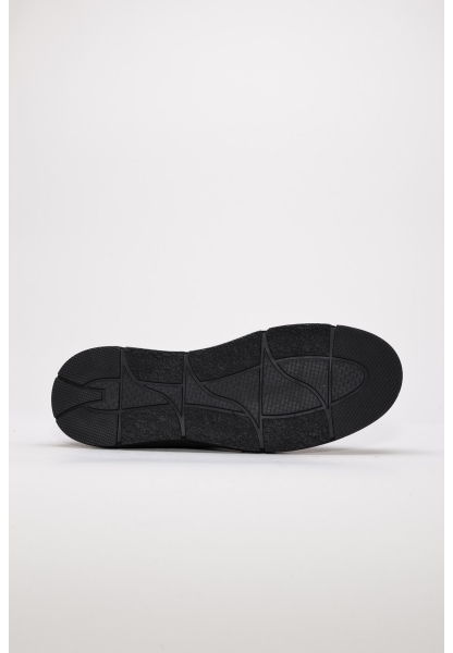 Tugerdi Siyah İçi Dışı Hakiki Deri Bağcıklı Termo Taban Günlük Erkek Ayakkabı TG09126131547