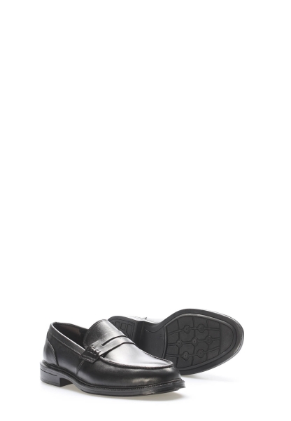 Tugerdi Siyah İçi Dışı Hakiki Deri Siyah Termo Taban Erkek Klasik Ayakkabı TG098191311410