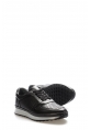 Tugerdi Siyah İçi Dışı Hakiki Deri Bağcıklı Termo Taban Erkek Sneaker Ayakkabı TG0995113165302011223