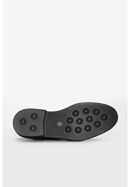 Tugerdi Siyah Hakiki Deri Bağcıklı Eva Taban Erkek Klasik Ayakkabı TG0926513101033