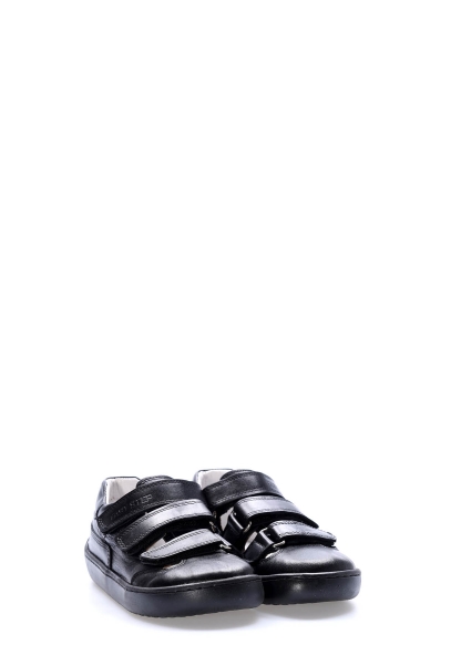 Tugerdi İçi Dışı Hakiki Deri Siyah Kız Çocuk Casual Günlük Ayakkabı AH080062411155