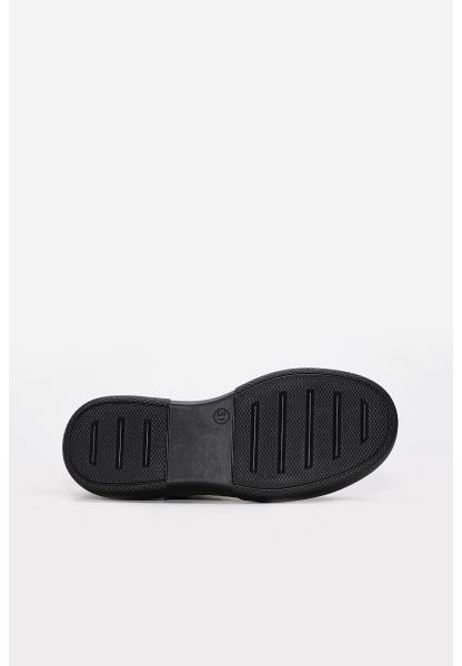 Tugerdi İçi Dışı Hakiki Deri Siyah Platin Kız Çocuk Casual Günlük Ayakkabı AH08837241947