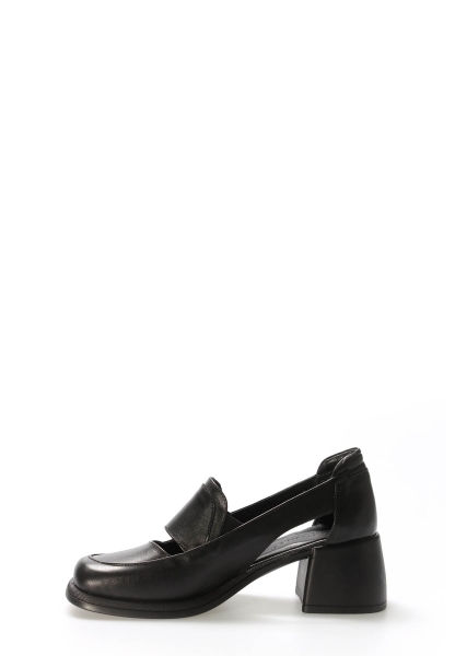 Tugerdi Siyah İçi Dışı Hakiki Deri Siyah Kalın Taban Kadın Casual Ayakkabı TG0921726175742536