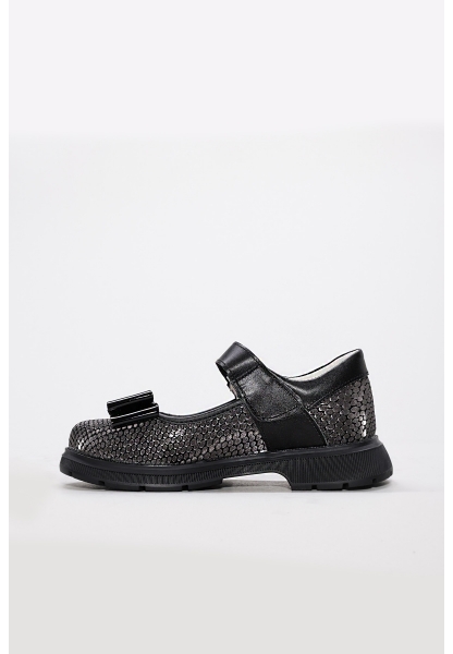 Tugerdi İçi Dışı Hakiki Deri Siyah Şık Kız Çocuk Casual Ayakkabı AH0800624315107