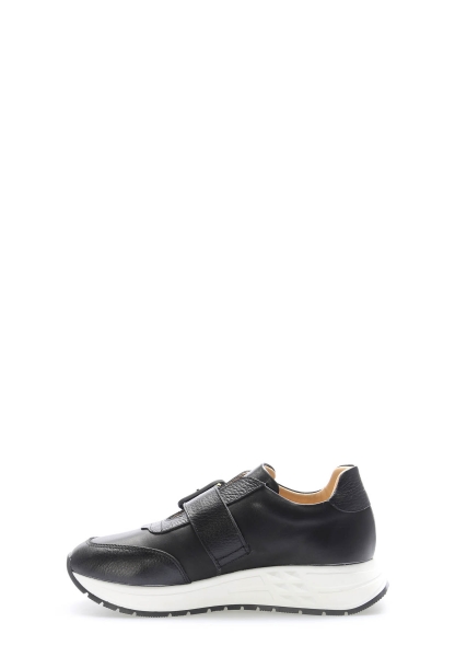 Tugerdi Siyah İçi Dışı Hakiki Deri Kemerli Termo Taban Kadın Casual Ayakkabı TG09010ZA81207