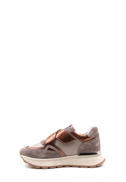 Tugerdi Vizon Bakır Hakiki Deri Termo Taban Cırtlı Kadın Casual Ayakkabı TG0975726124465