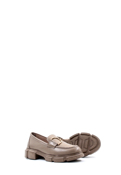 Tugerdi Vizon Tokalı Hakiki Deri Hafif Taban Kaliteli Kadın Casual Ayakkabı TG09217261708914