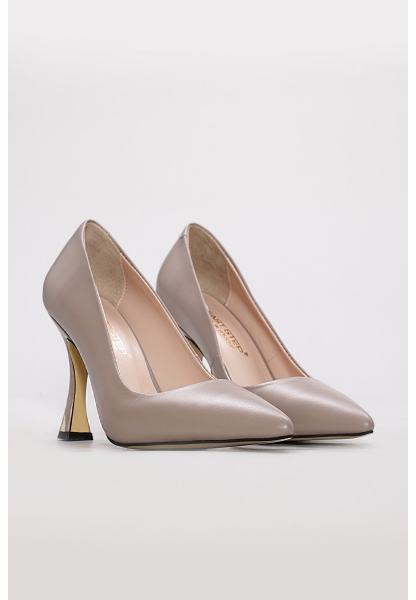 Tugerdi Vizon Hakiki Deri Jurdan Taban Kadın İnce Topuklu Ayakkabı TG092152612828