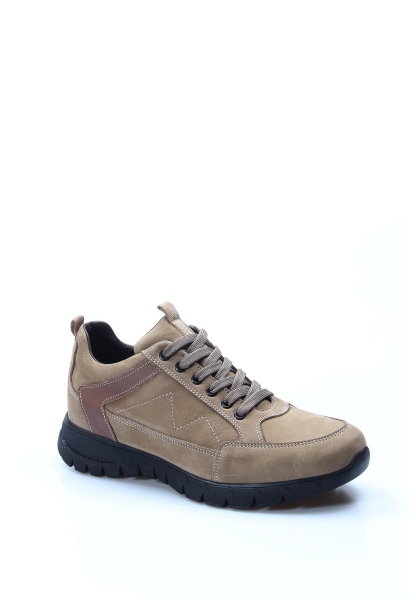 Tugerdi Hakiki Nubuk Deri Kum Kauçuk Taban Bağcıklı Erkek Outdoor Ayakkabı TG097231312326-1