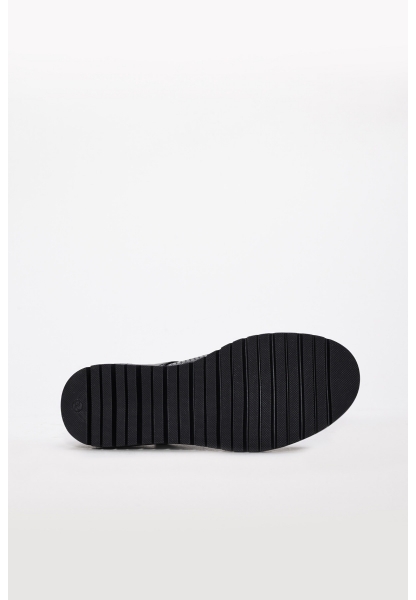 Tugerdi İçi Dışı Hakiki Rugan Deri Siyah Kız Çocuk Casual Günlük Ayakkabı AH08157241138