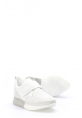 Tugerdi Beyaz Süet Hakiki Deri Bantlı Tipu Taban Kadın Casual Ayakkabı TG093562611965