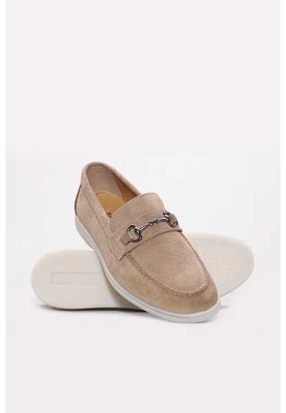 Tugerdi Vizon Süet Hakiki Deri Kauçuk Taban Tokalı Erkek Günlük Ayakkabı TG098191310221626