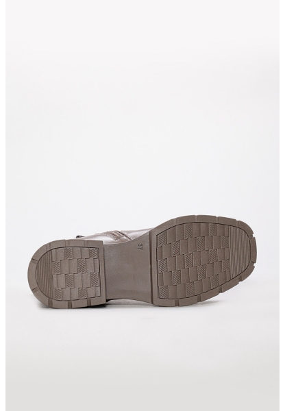 Tugerdi Vizon Süet Hakiki Deri Fermuarlı Termo Taban Kaliteli Kadın Bot TG09233192611011