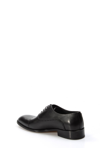 Tugerdi Hakiki Deri Siyah Bağcıklı Neolit Taban Klasik Kaliteli Erkek Ayakkabı TG0982213600