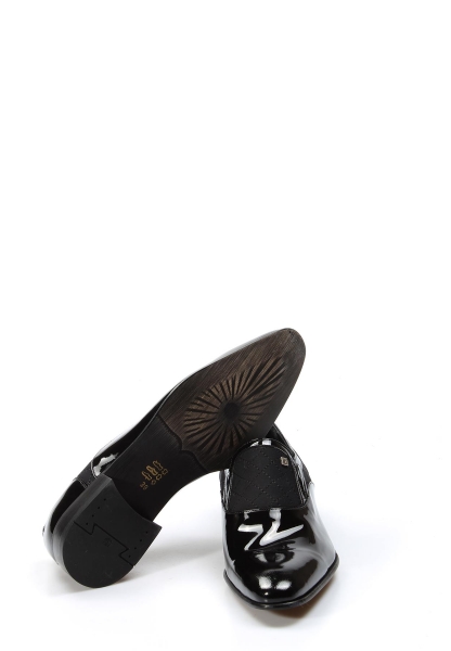 Tugerdi Hakiki Rugan Deri Siyah Neolit Taban Erkek Klasik Ayakkabı TG092781314915