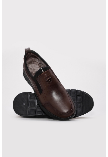 Tugerdi Kahve Hakiki Deri Kauçuk Taban Kaliteli Erkek Casual Ayakkabı TG0916111131653