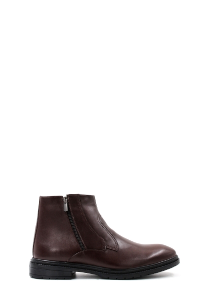 Tugerdi Hakiki Deri Kahve Termo Taban Kürklü Klasik Erkek Bot TG09871111131628