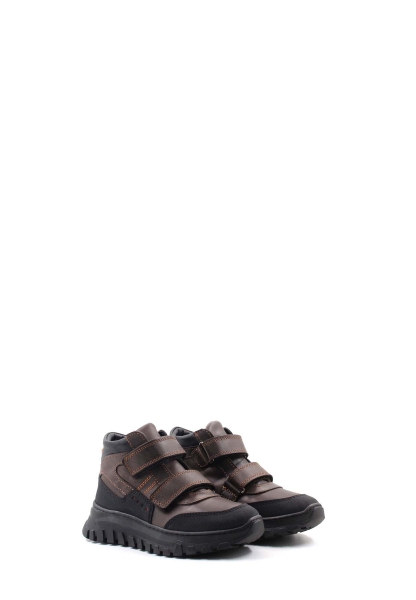 Tugerdi İçi Kürklü Dışı Hakiki Deri Kahve Unisex Çocuk Spor Bot AH08612116115967
