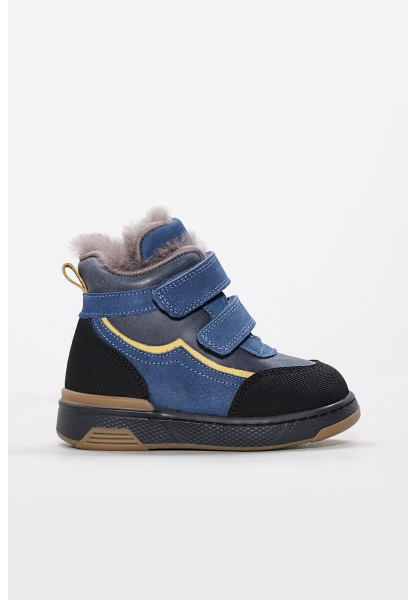 Tugerdi İçi Kürklü Dışı Hakiki Deri  Siyah Kot Unisex Çocuk  Bot AH08157112412820